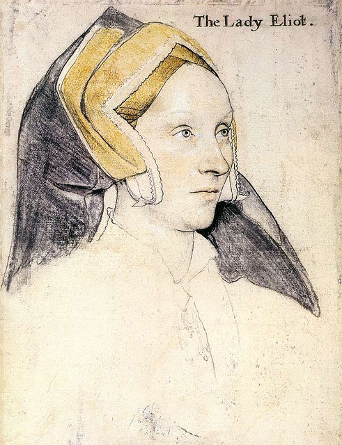 Sir Thomas And Lady Elyot (Margaret a Barrow) (sketch) by Hans Holbein (the Younger)